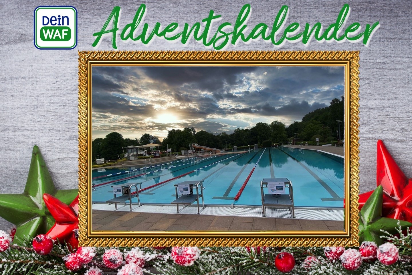 Adventskalender,Freibad,Bäderkarte,Hllenbad,Dein WAF,Stadtwerke Warendorf,