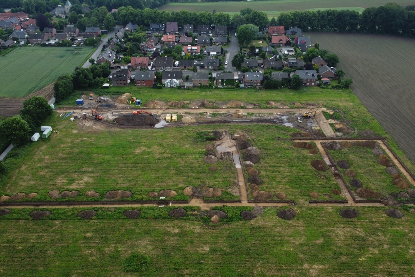 Baugebiet,Stadt Warendorf,Einen,Grüner Markenweg, Archäologen,