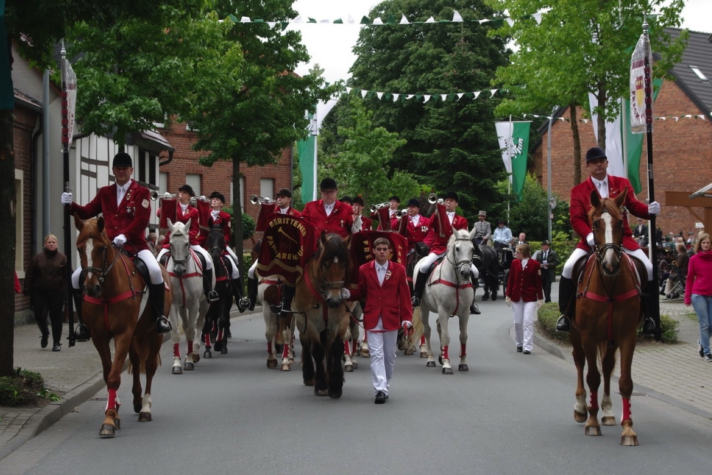 Berittener Fanfarenzug,Schützenfest,Freckenhorst,Bürgerschützenverein Freckenhorst,