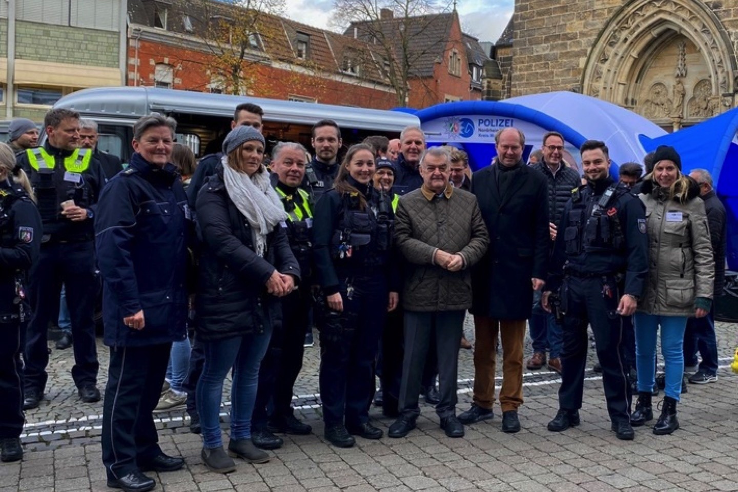 Innenminister Herbert Reul ,Polizei Warendorf,Landrat Olaf Gericke,Kreis Warendorf,