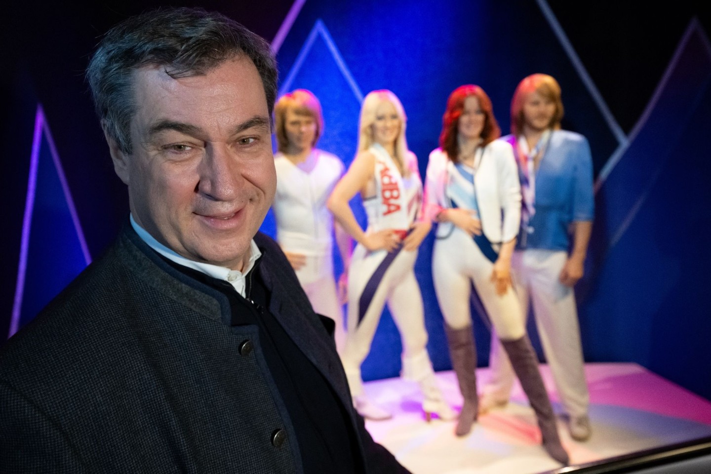 CSU-Chef Markus Söder besucht das ABBA-Museum in Stockholm.