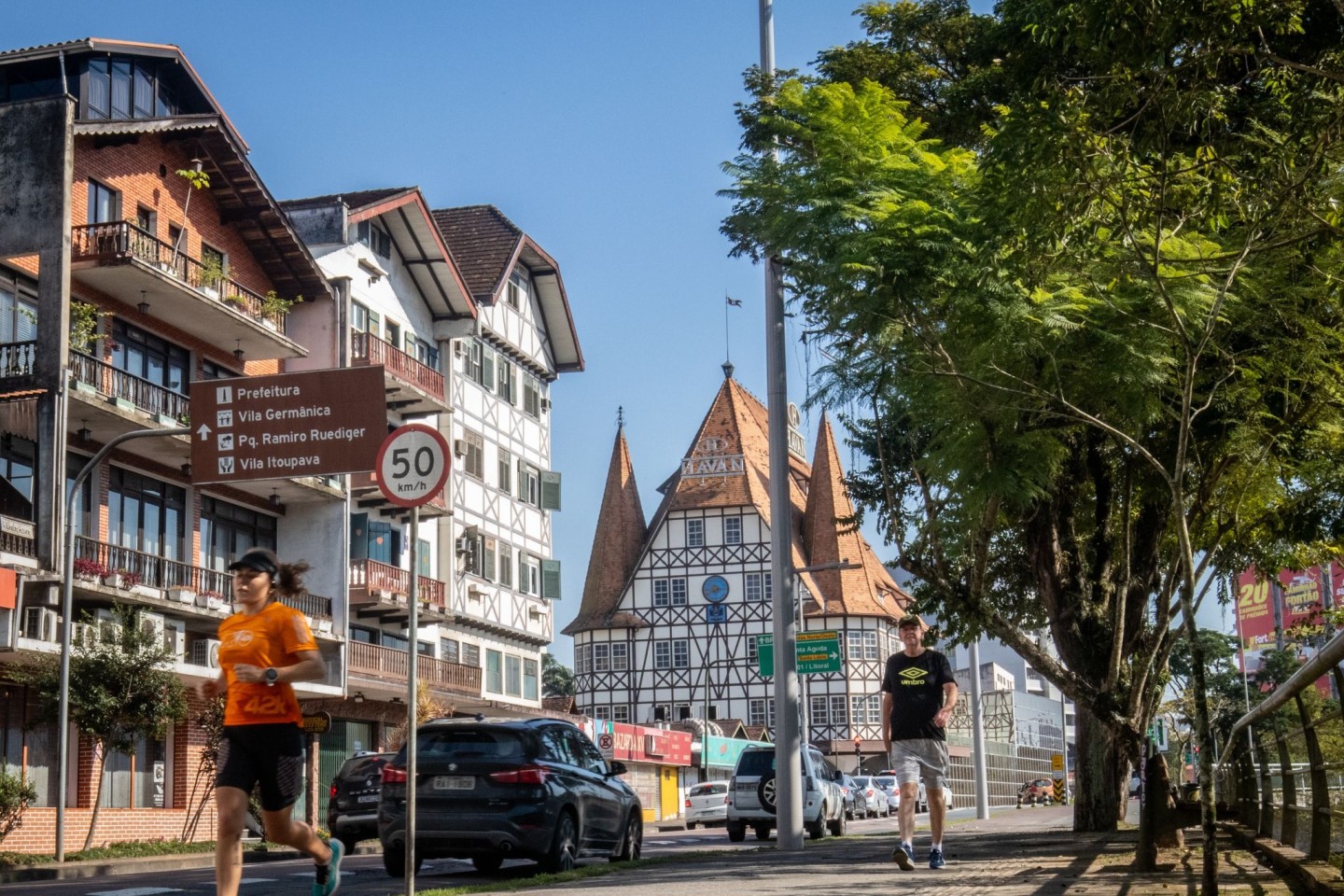 Blick auf die Altstadt von Blumenau.