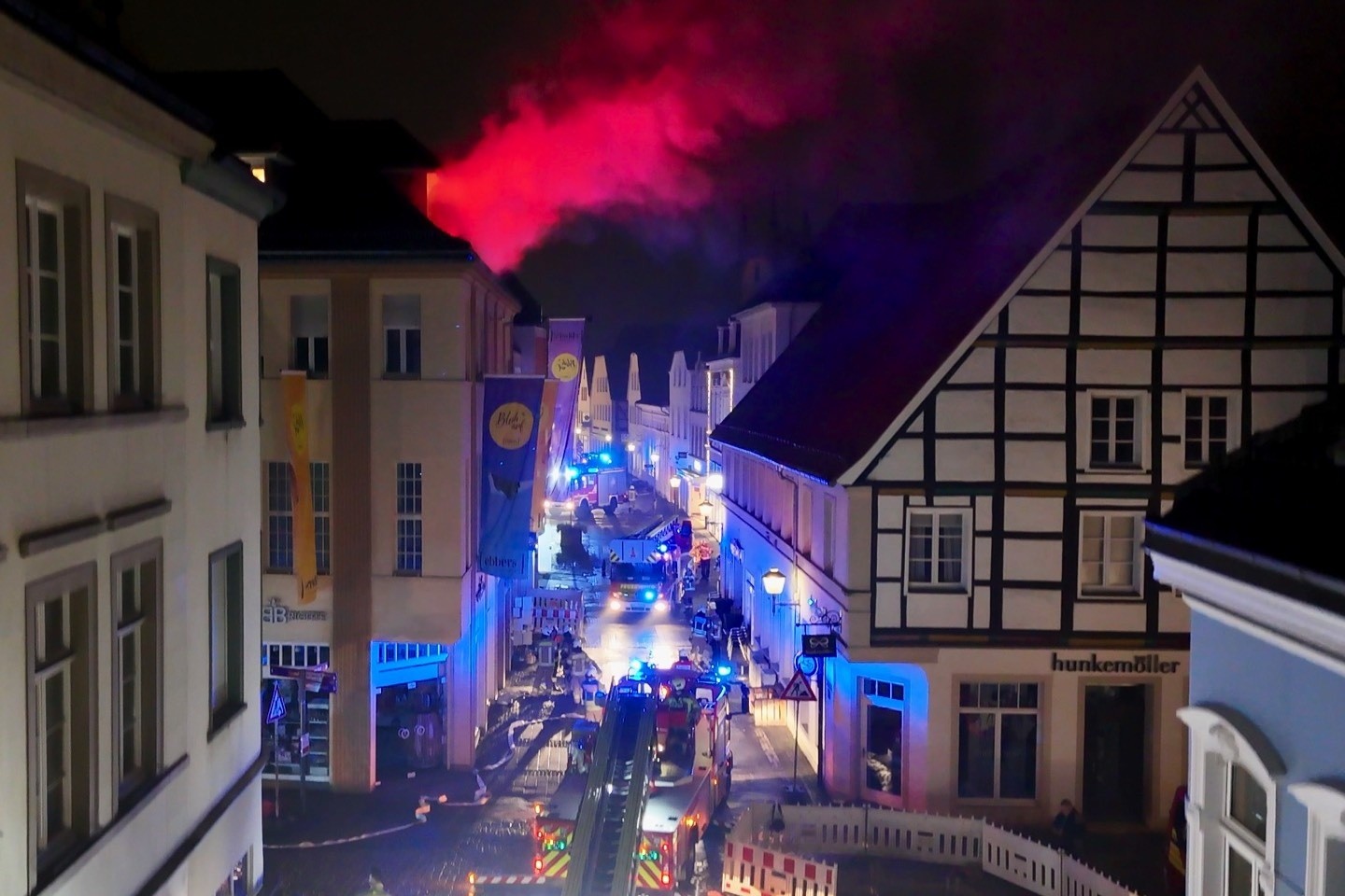 Ebbers Modehaus,Warendorf,Feuerwehrübung,Feuerwehr,Stadt Warendorf,