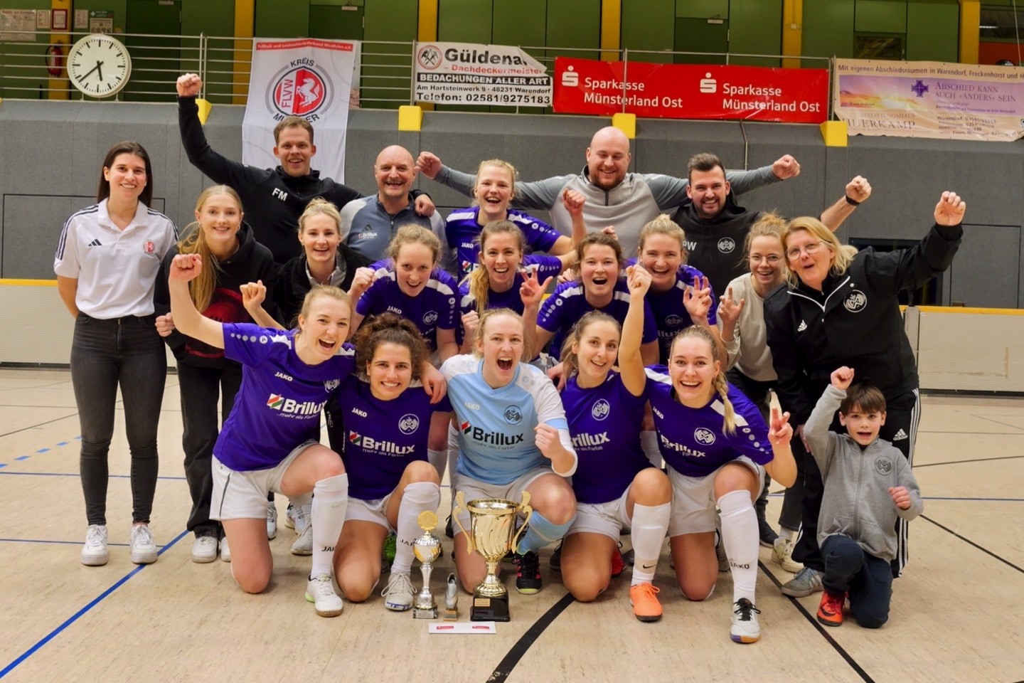 Hallenkreismeister,Frauenfußball,Warendorfer Sportunion,Sparkasse Münsterland Ost,2024,Wacker Mecklenbeck,BSV Ostbevern,