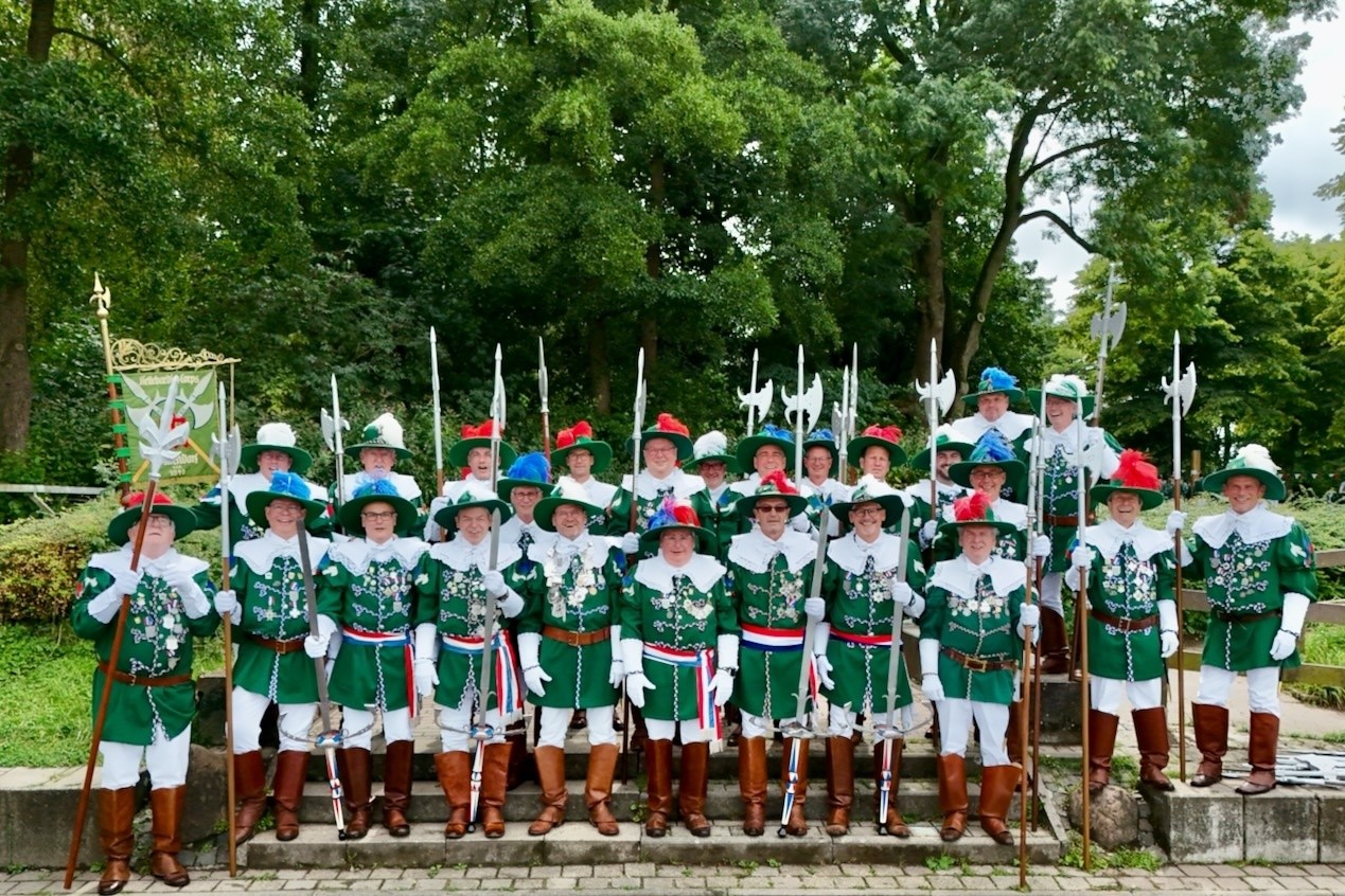 Hellebardiere,Emsseepark,Bürgerschützenfest,Warendorf,Bürgerschützenverein Warendorf,Jubiläum,