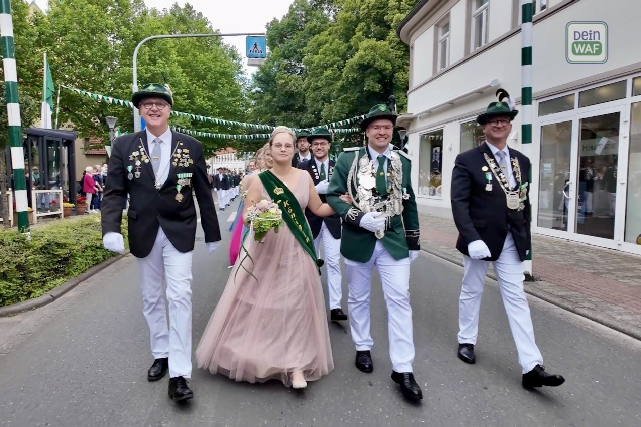 Sassenberg,Bürgerschützenfest,Bürgerschützenverein Sassenberg,Dein WAF,Frank Deitert, Fabian Lackamp,Schützenkönig,Josef Uphoff,