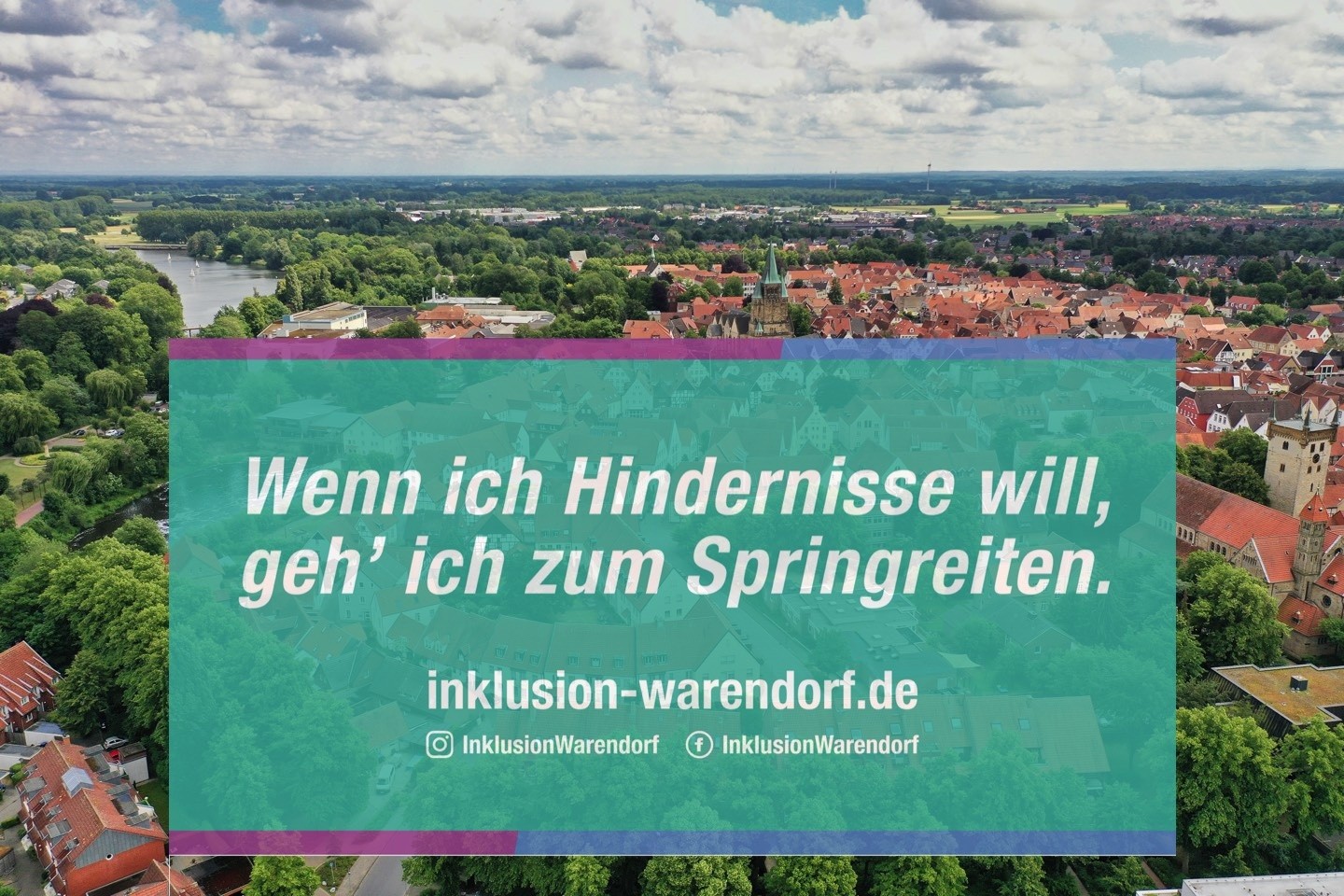 Hindernisse,Stadt Warendorf,Caritas,Plakatkampagne,Inklusion,Integration,