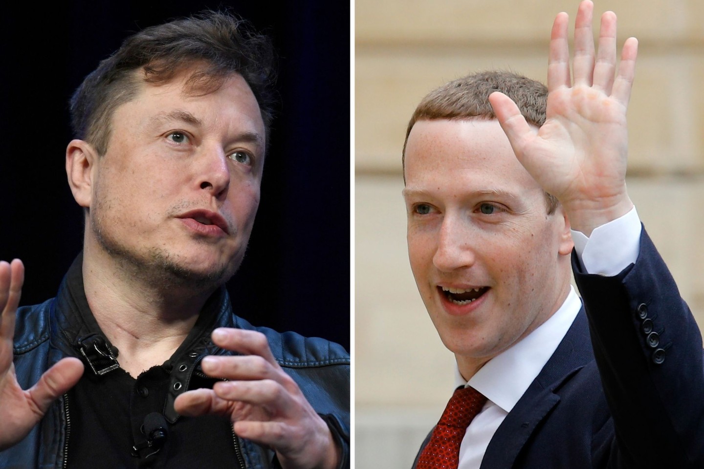 Rivalen: Das Verhältnis von Twitter-Chef Elon Musk und Facebook-Gründer Mark Zuckerberg gilt als angespannt.