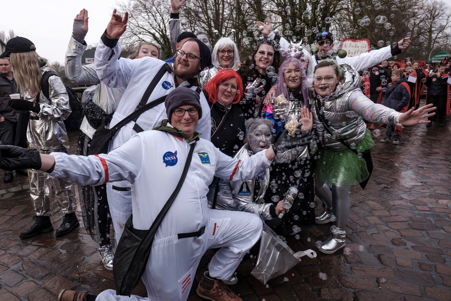 Karneval,friedlich,Polizei Warendorf,Narren,Rosenmontagsumzug,