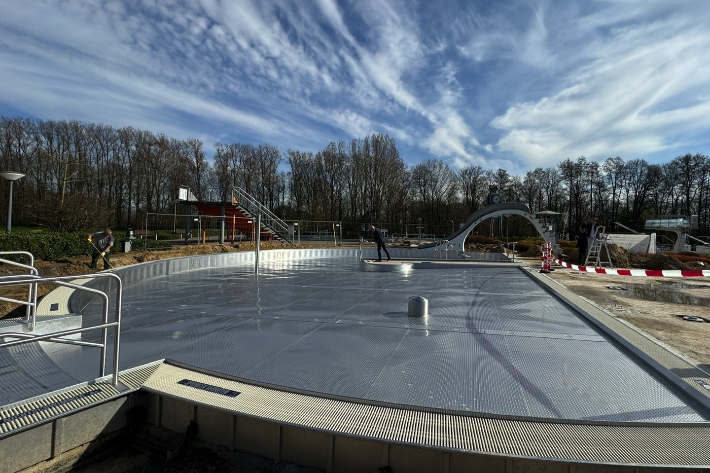 Kinderbecken,Sanierung,Freibad,Stadtwerke Warendorf,Bürgerbad Emsinsel,Renovierung,