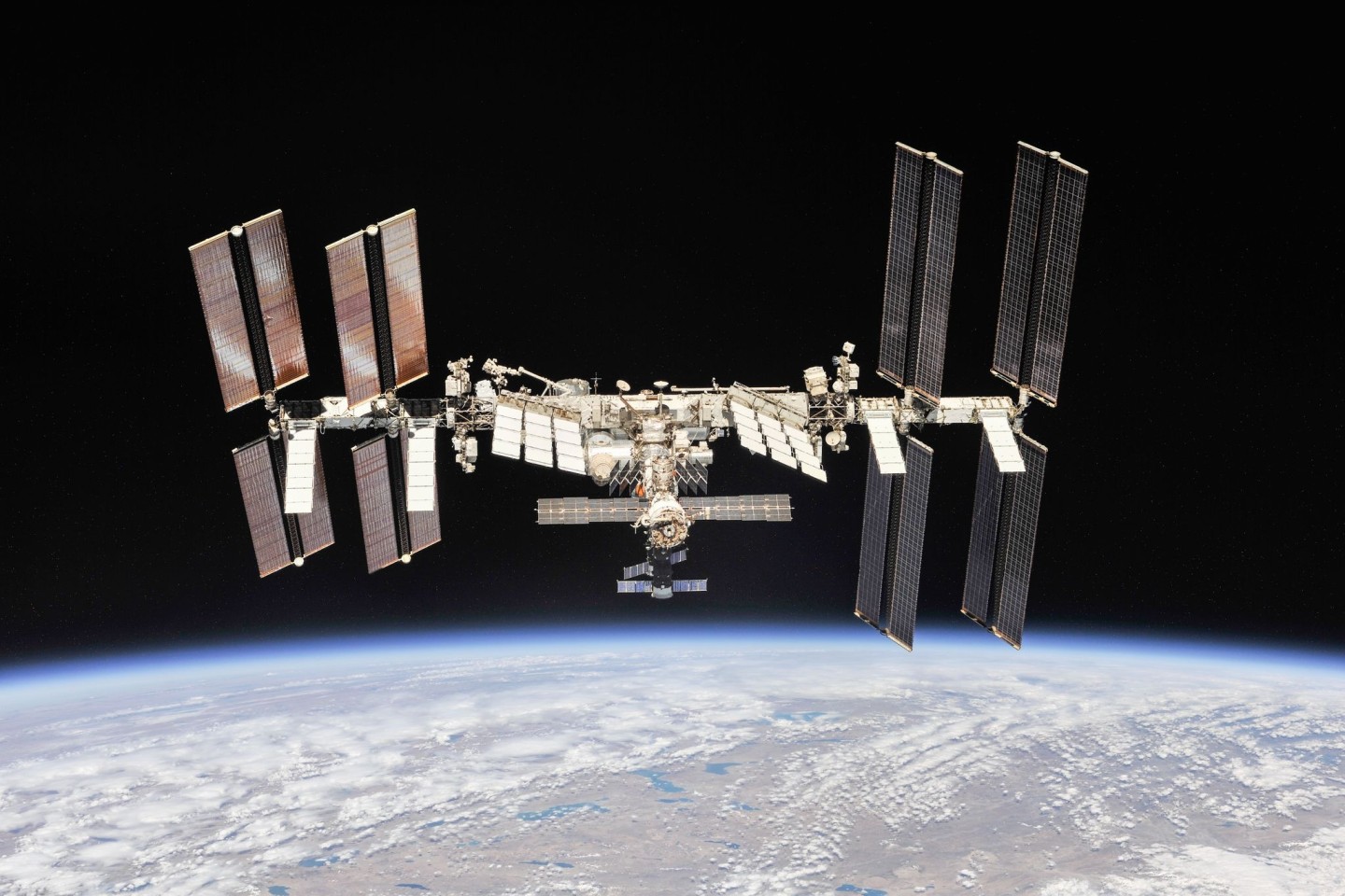 Die Internationale Raumstation (ISS).