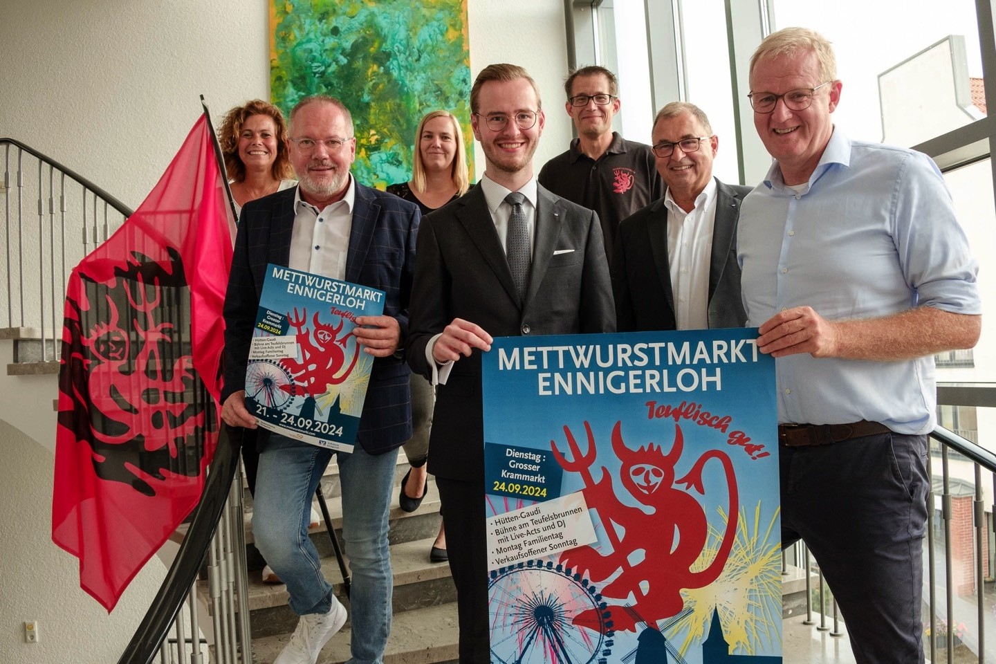 Mettwurstmarkt,Volksbank im Münsterland,Ennigerloh,