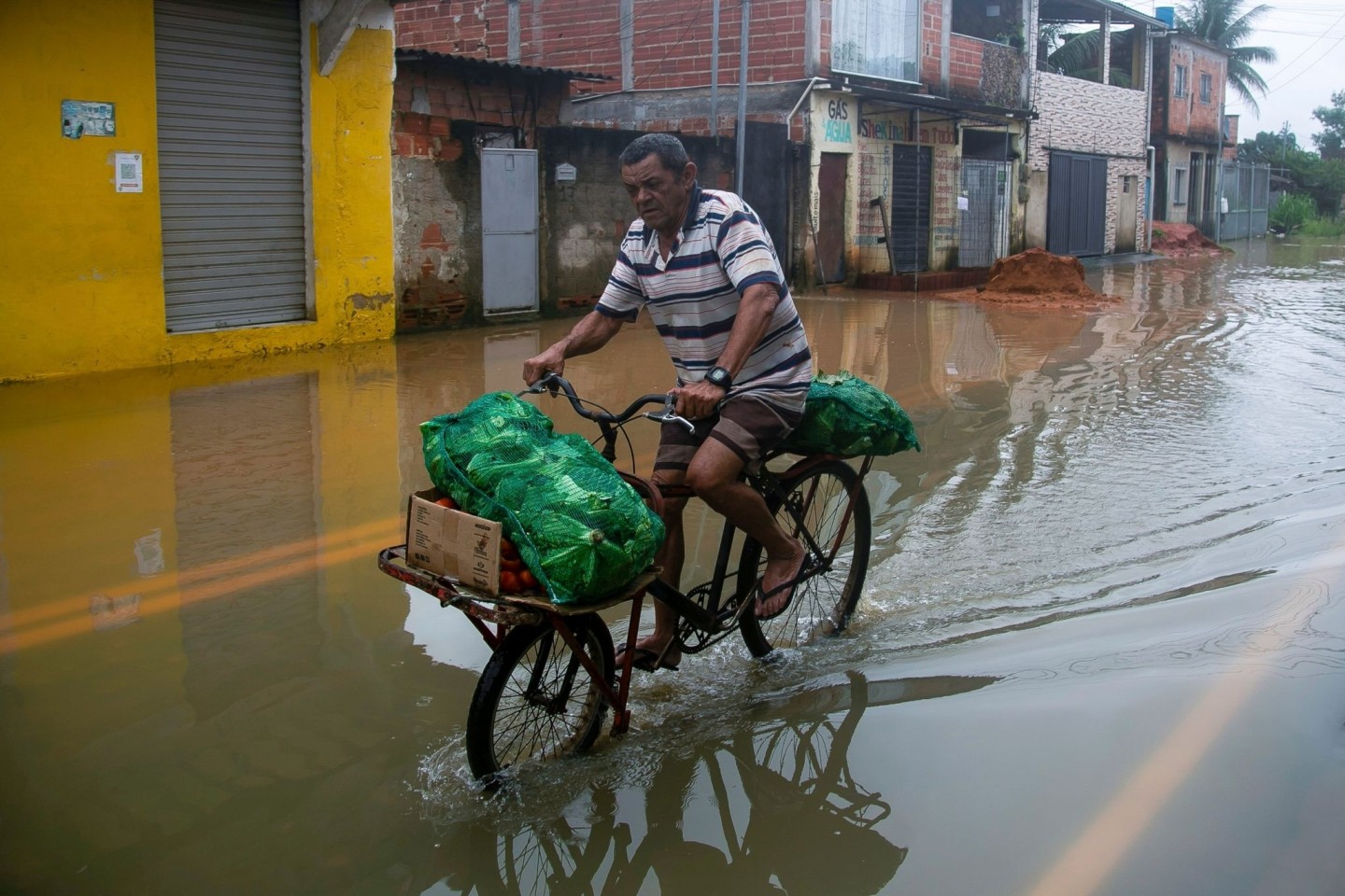 Schwerer Regen hat in Teilen Brasiliens zu Überschwemmungen, Sturzfluten und Erdrutschen geführt.