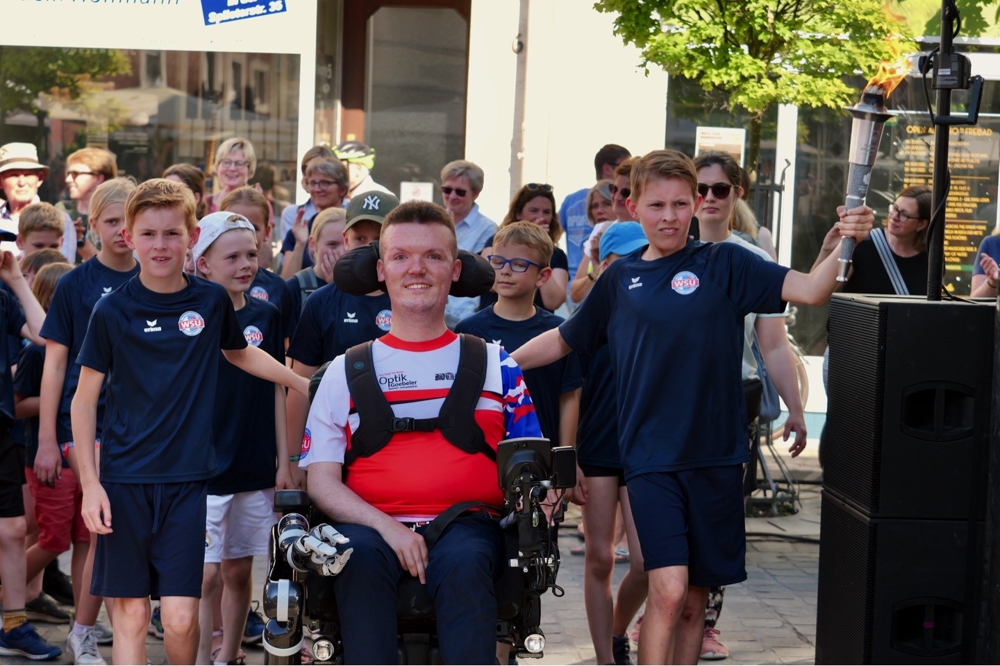 Christian Homburg,Olympisches Feuer,Warendorf,Host Town,Isle Of Man,Special Olympics World Games,