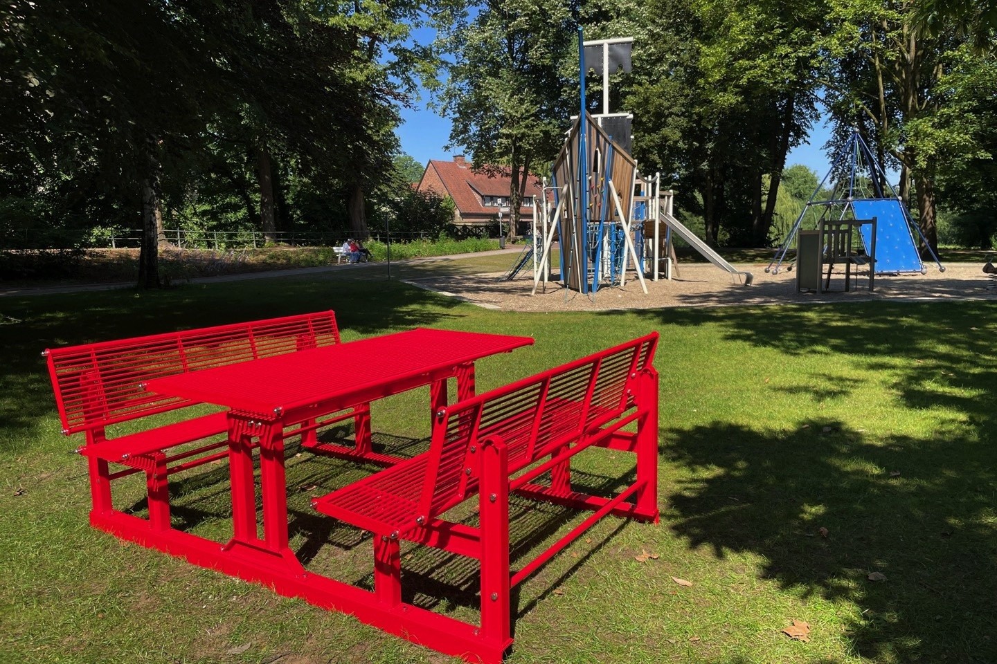 Picknickbänke,Stadt Telgte,Telgte,Planwiese,Spielschiff,