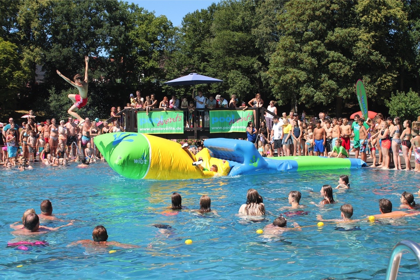 Poolparty,Bürgerbad Emsinsel,Stadtwerke Warendorf,Freibad,