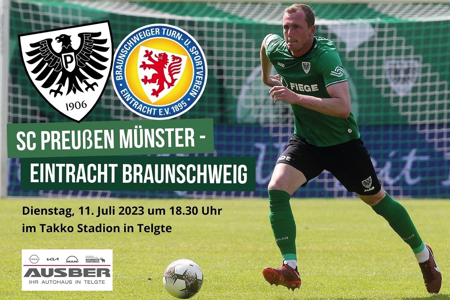 Preußen Münster,Eintracht Braunschweig,SG Telgte,Fußball,Freundschaftsspiel,Aufsteiger,