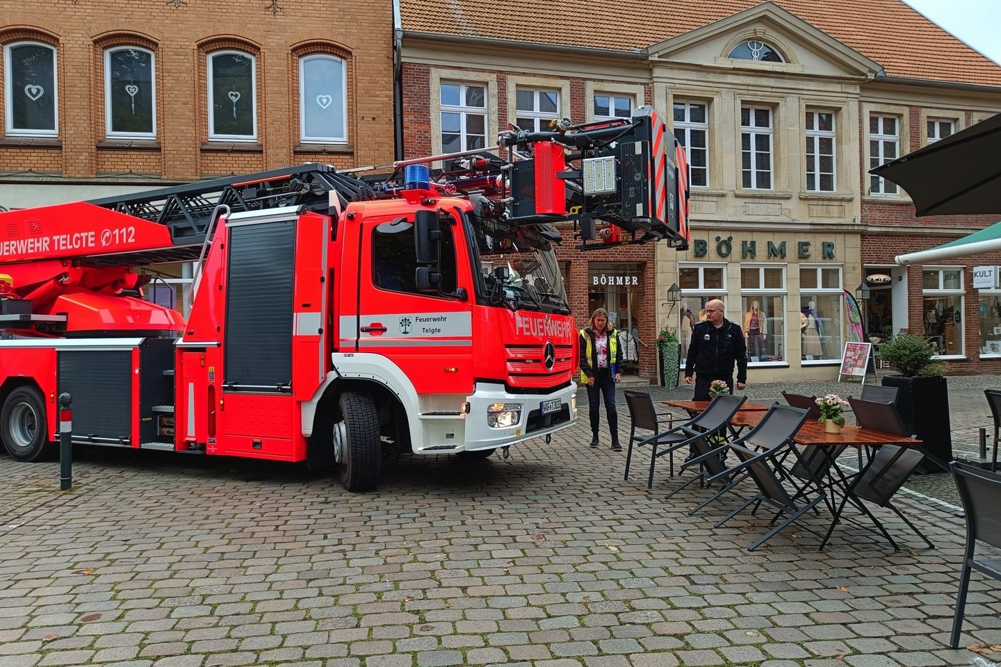 Probefahrt Drehleiter,Stadt Telgte,Telgte,Feuerwehr,