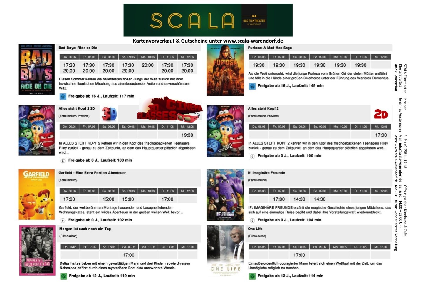 Filmtheater,Johannes Austermann,Kinoprogramm,SCALA,Warendorf